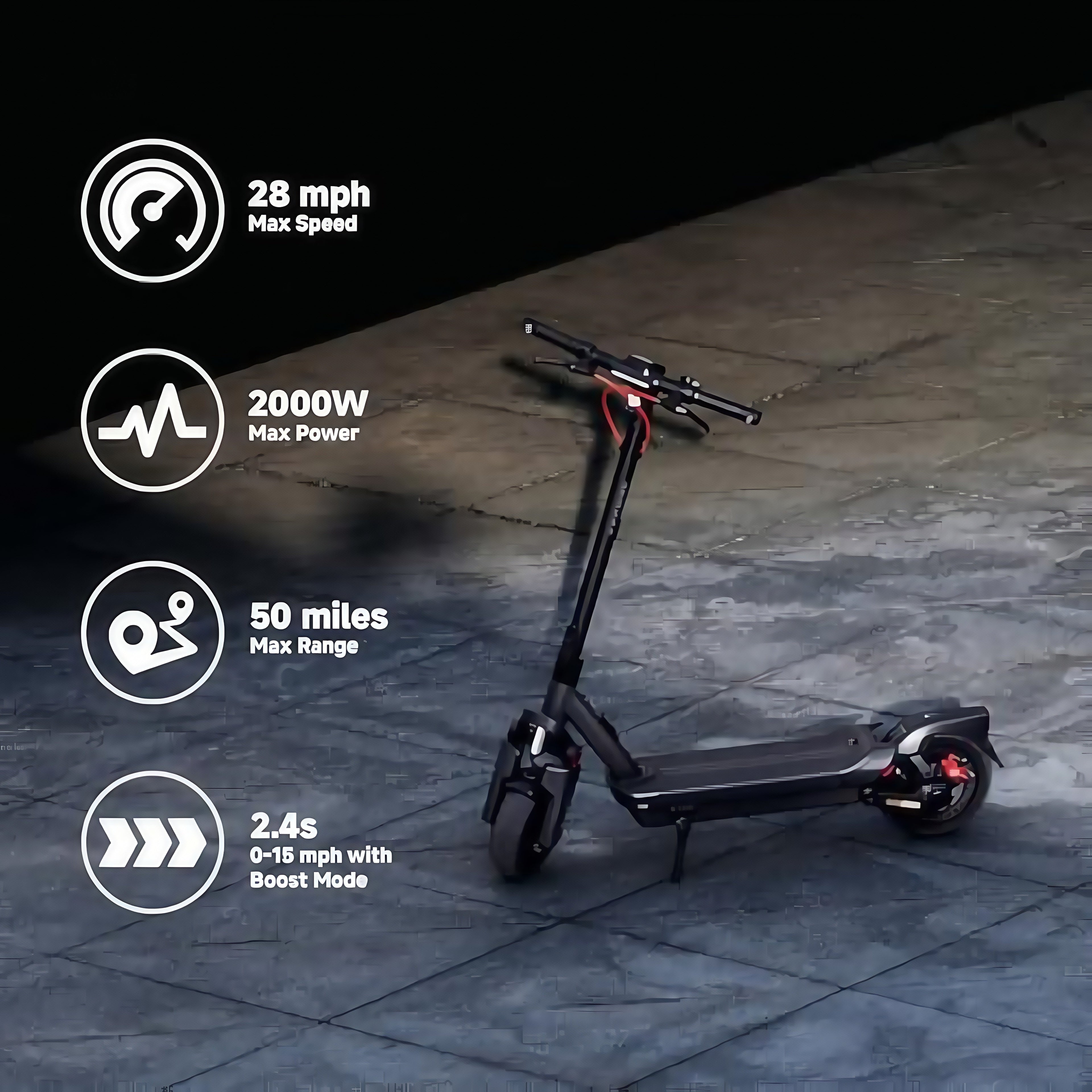 ⚡️ Limited-time Flash Sale! 55% off, last chance! 2000W Dual-Wheel Drive Beast + 80km Range - The Ultimate Commuter!